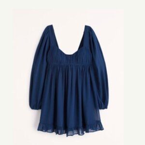 Abercrombie & Fitch - Navy Blue Babydoll Dress - Size Small
